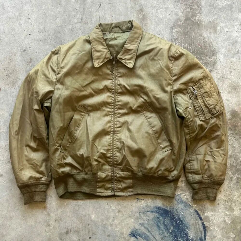Vintage Military Tanker Bomber Jacket Size L/XL